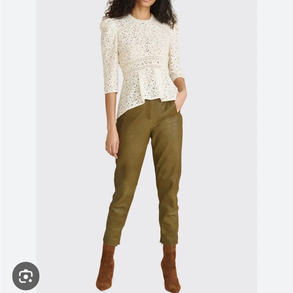 NWT Veronica Beard lace top in ivory. Size 4 - Picture 3 of 5